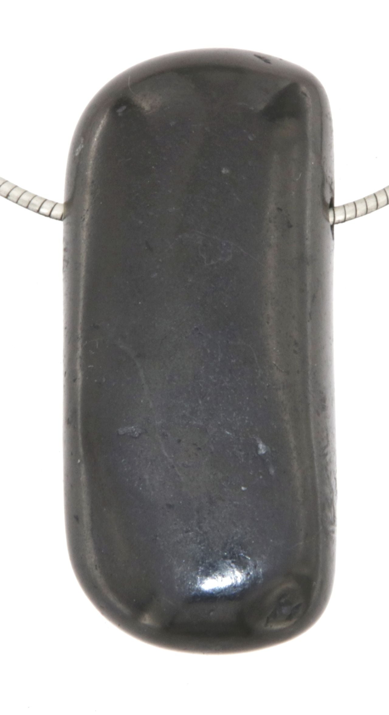 Schungit Trommelstein Edelstein Schmuck Ketten Anhänger - A Qualität #2991