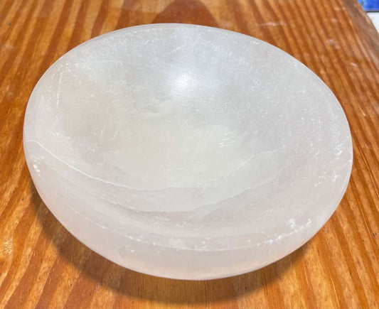 Selenit Schale ca. 10cm - Aufladeschale - Edelstein A Qualität #6552