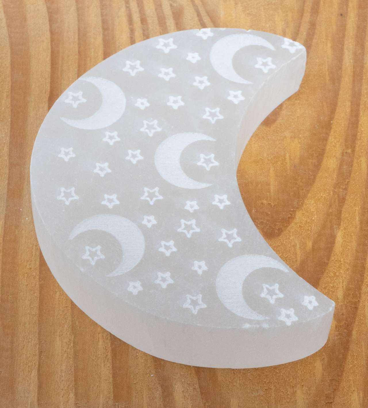 Selenit Mond ca. 9cm - Edelstein - Mineralien A Qualität #6556