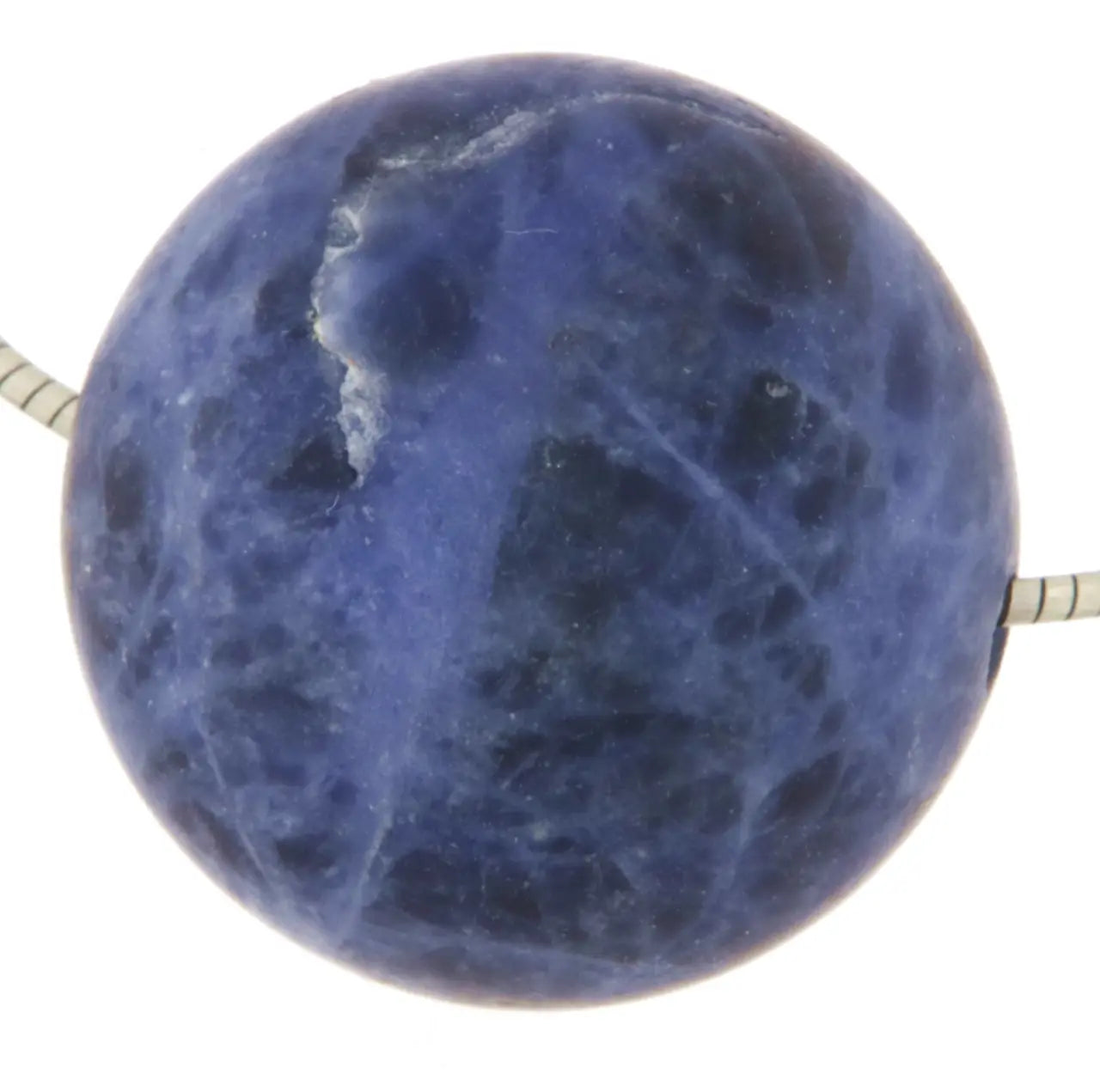 Sodalith Kugel matt 20mm Schmuck Ketten Anhänger - Edelstein A Qualität #7354 - seelensteinchen