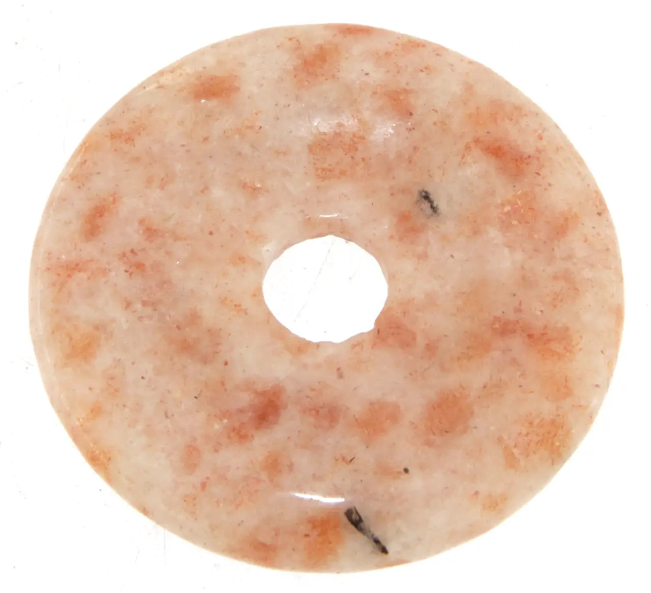 Sonnenstein Donut - PI Scheibe - Edelstein Schmuck Ketten Anhänger 40mm - A Qualität #6377