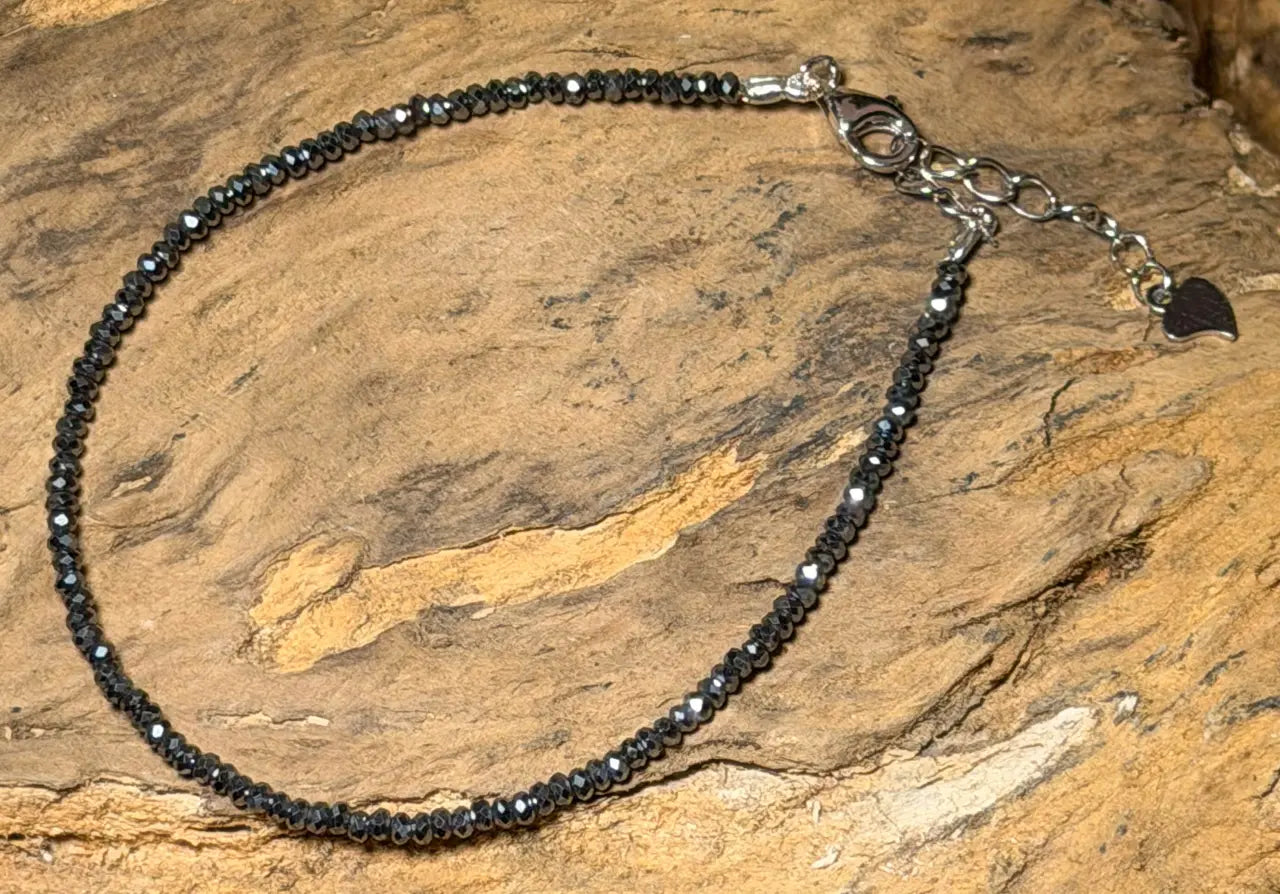 Spinell Edelstein Schmuck Armband facettiert - 925er Silber #0505