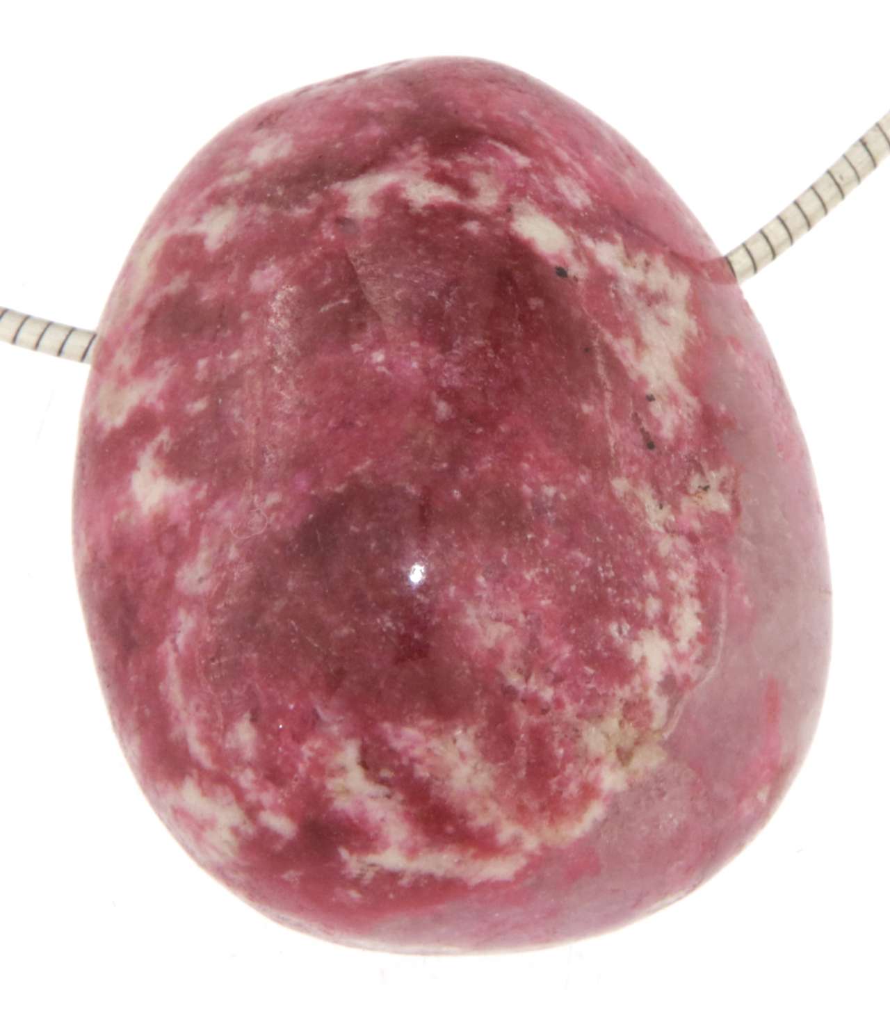 edler Thulit Trommelstein Schmuck Ketten Anhänger - Edelstein A Qualität #5061