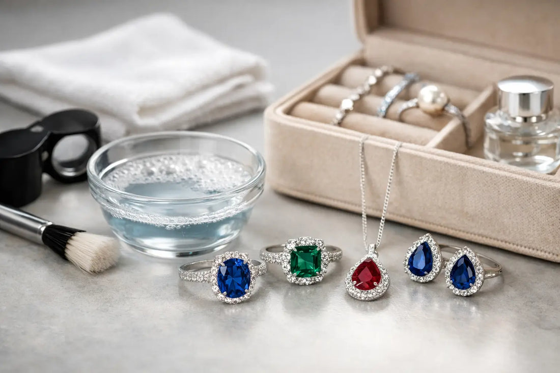 Edelsteinschmuck pflegen und aufbewahren