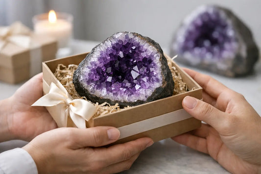 Amethystdruse als Geschenk richtig wählen