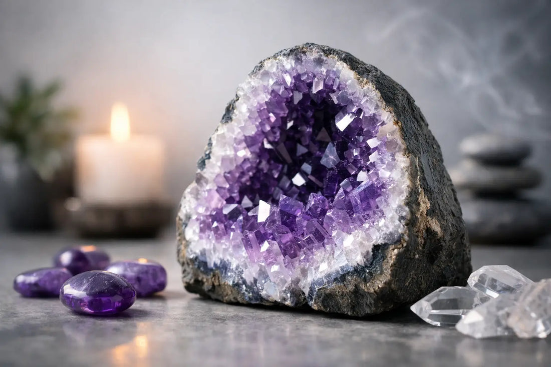 Amethystdruse Wirkung Bedeutung erklärt