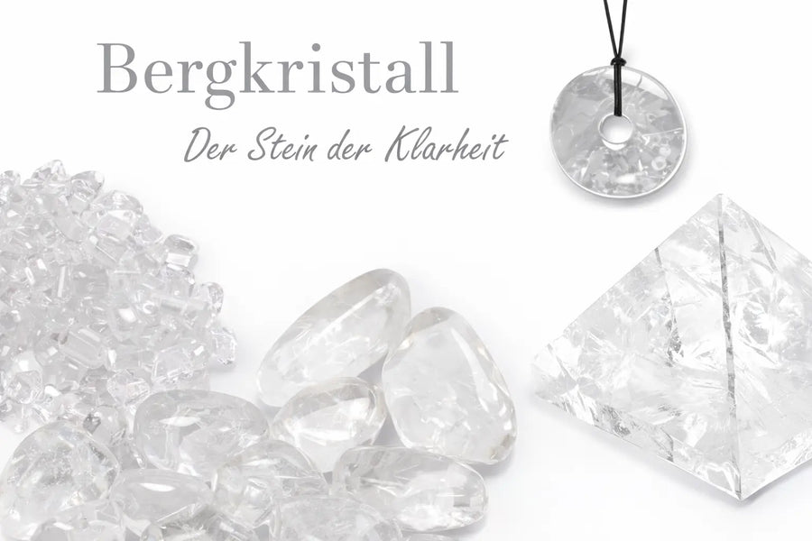 Bergkristall Trommelstein Anhänger