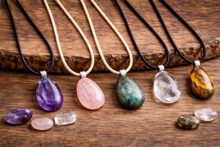 lederbaender-stoffbaender-trommelsteine-schmuck-edelstein-seelensteinchen