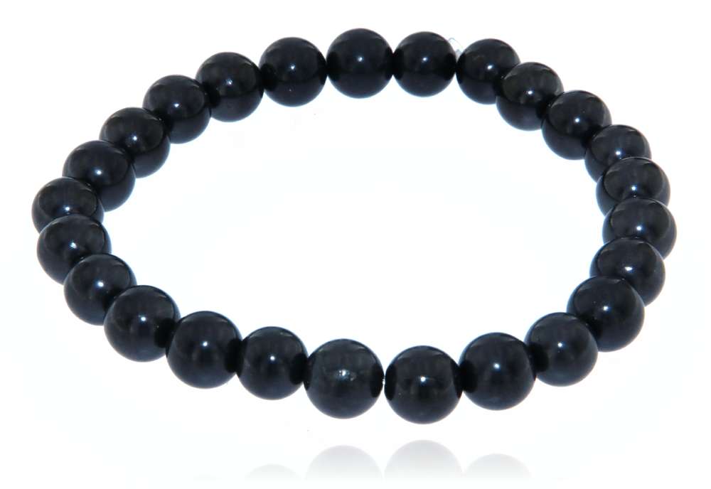 edles Kugel Schungit Edelstein Schmuck Armband #0448