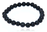 edles Kugel Schungit Edelstein Schmuck Armband #0448