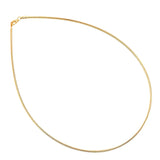 Omegareif 925er rosegold Halsreif - Kette - Collier - 1mm #7332