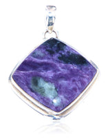 Charoite Jewelry Necklace Pendant Gemstone - A Quality - 925 Silver #2409