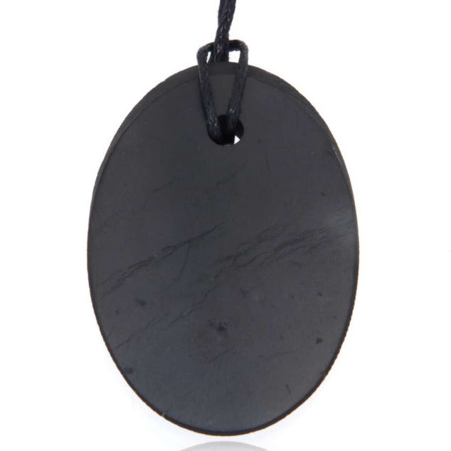 Freeform Schungit Edelstein Schmuck Ketten Anhänger - A Qualität #4112