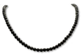 Edelstein Collier Schungit Schmuck Kette - 925er Silber #0048