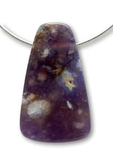 Violet Chalcedony Tumbled Stone - Gemstone - Jewelry Chain Pendant - A Quality #0185