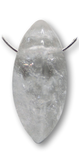 Rock Crystal Navettes - Gemstone - Jewelry Necklace Pendant - A Quality #2983