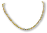 Äthiopischer Opal Edelstein Schmuck Kette - Collier - 925er Silber #3109