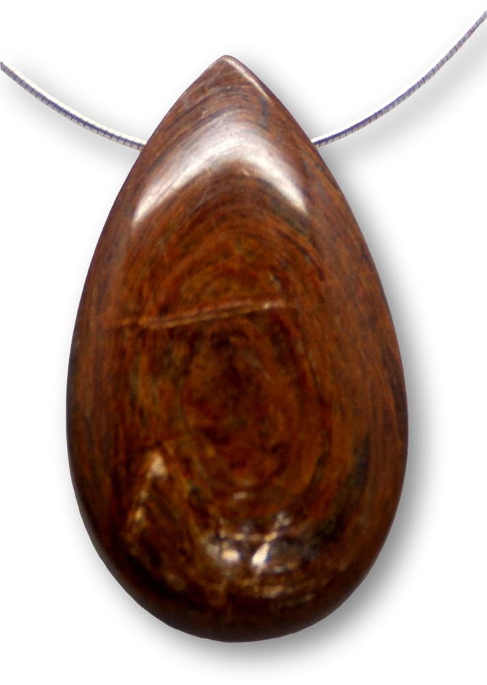 XL Muskovit Trommelstein - Edelstein - Schmuck Ketten Anhänger - A Qualität #3147