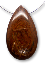 XL Muskovit Trommelstein - Edelstein - Schmuck Ketten Anhänger - A Qualität #3147
