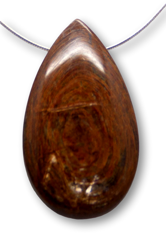 XL Muskovit Trommelstein - Edelstein - Schmuck Ketten Anhänger - A Qualität #3147