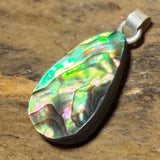 Abalone Muschel Anhänger – schimmernder Naturanhänger #8035 - seelensteinchen