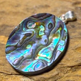 Abalone Muschel Anhänger – schimmernder Naturanhänger #8031 - seelensteinchen