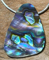 Concha de abulón - Colgante de tambor de joya - Piedra preciosa calidad A #5269