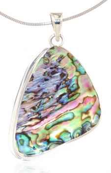 edler Schmuck Ketten Anhänger mit Abalone Muschel A Qualität - 925er Silber #4115