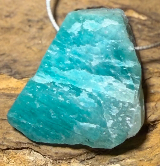 Amazonit Rohstein Trommelstein Edelstein Schmuck Ketten Anhänger - A Qualität #7347 - seelensteinchen