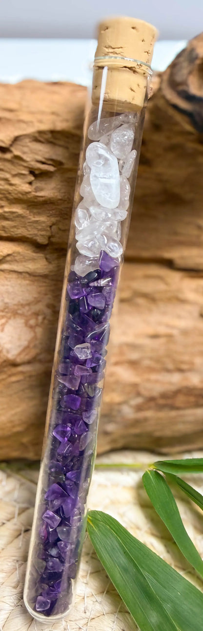 Varita de agua de gemas de mezcla de amatista - Piedras de agua - Energizar el agua - seelensteinchen