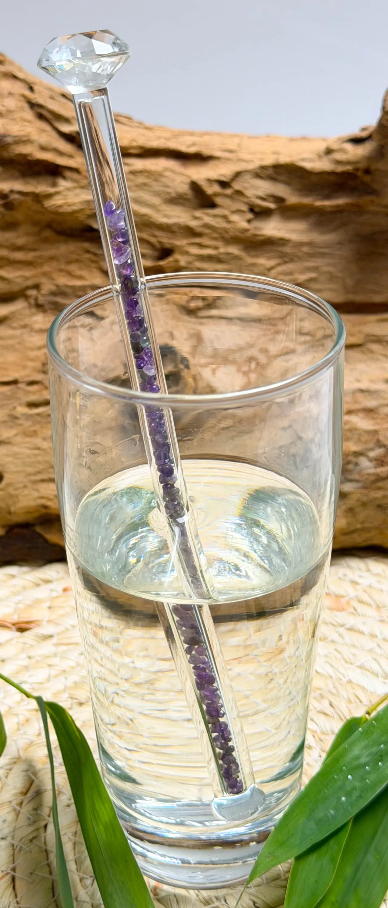 Edelsteinwasser Amethyst PREMIUM Vital Crystal Water Stick - Diamant - Wasseraufbereitung - seelensteinchen