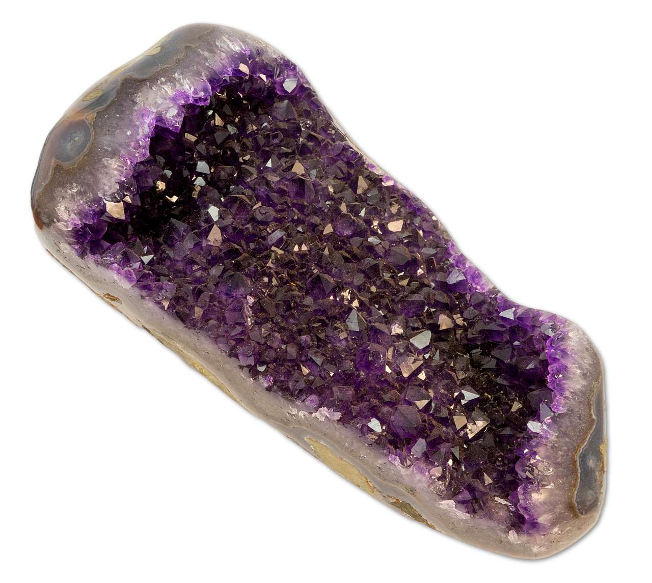 Amethyst Stufe Uruguay 2254g - Amethystdruse - Amethyst Druse - Mineralien - polierter Rand - AA Qualität #6211