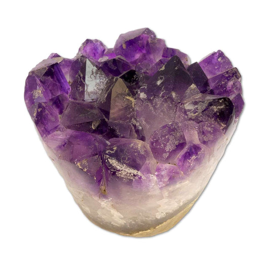Amethyst Druse Cupcake Uruguay 347g - polierter Rand Amethystdruse - A Qualität #6044