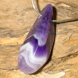 Amethyst Trommelstein Edelstein Schmuck Ketten Anhänger - A Qualität - #5357 - seelensteinchen