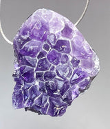 Uruguay Amethyst Trommelstein Edelstein Schmuck Ketten Anhänger - Amethystdruse - A Qualität #0120