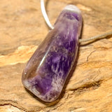 Amethyst Trommelstein Schmuck Ketten Anhänger - Edelstein A Qualität #5066