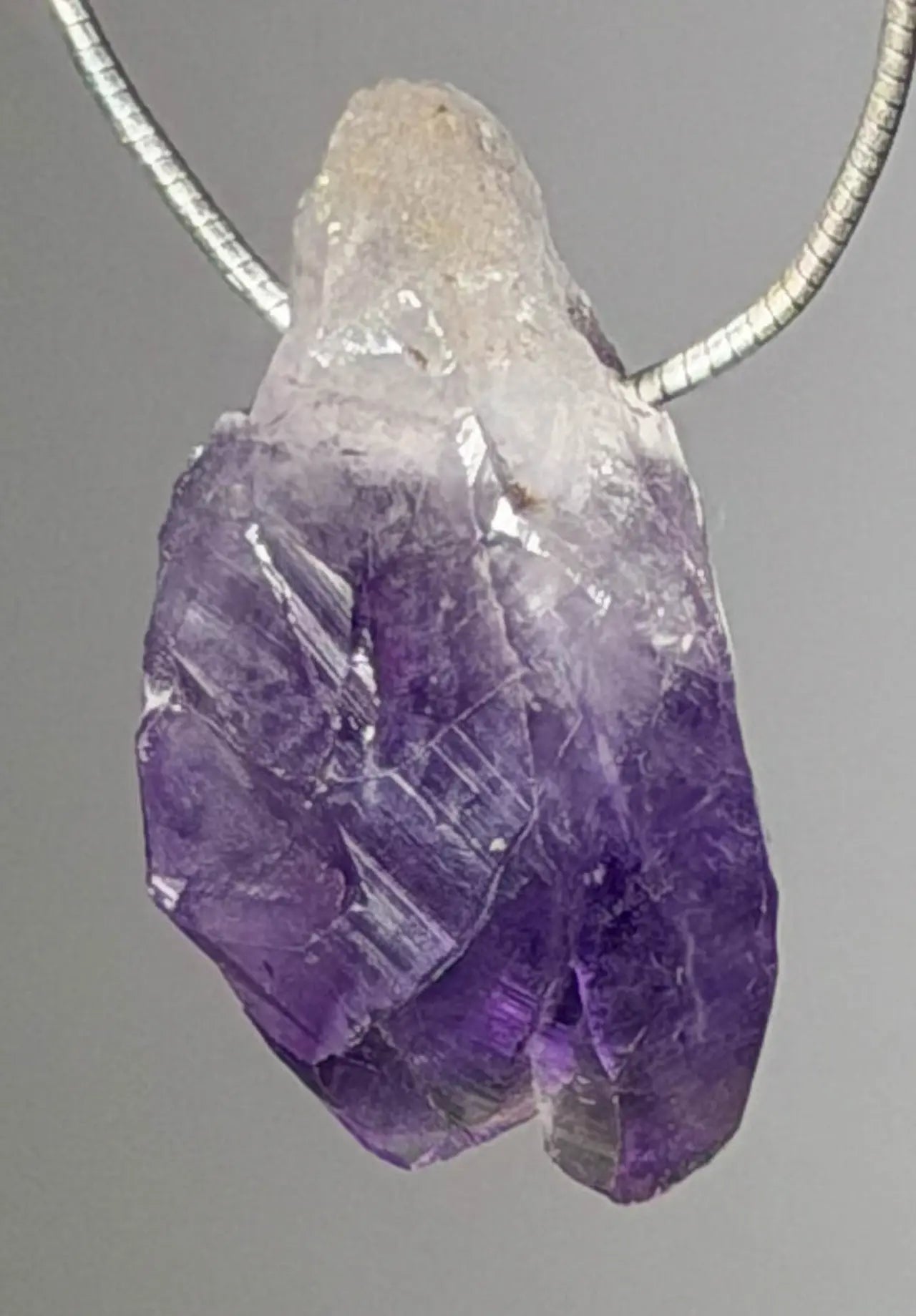 Amethyst Spitze Uruguay Trommelstein Edelstein Schmuck Ketten Anhänger - A Qualität #6453 - seelensteinchen