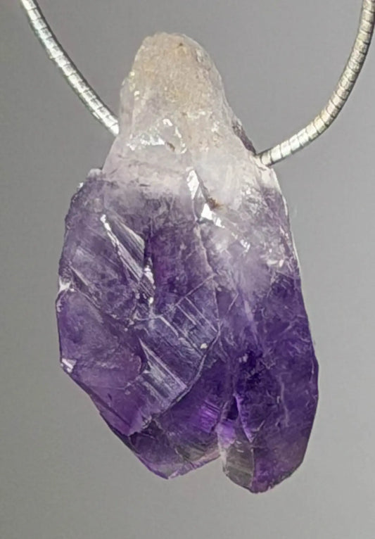 Amethyst Spitze Uruguay Trommelstein Edelstein Schmuck Ketten Anhänger - A Qualität #6453 - seelensteinchen