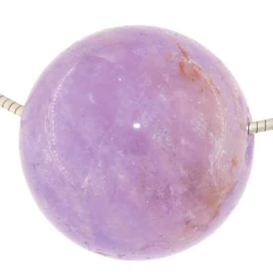 Amethyst Kugel Anhänger 20mm - Trommelstein Schmuck Ketten Anhänger - Edelstein A Qualität #5990