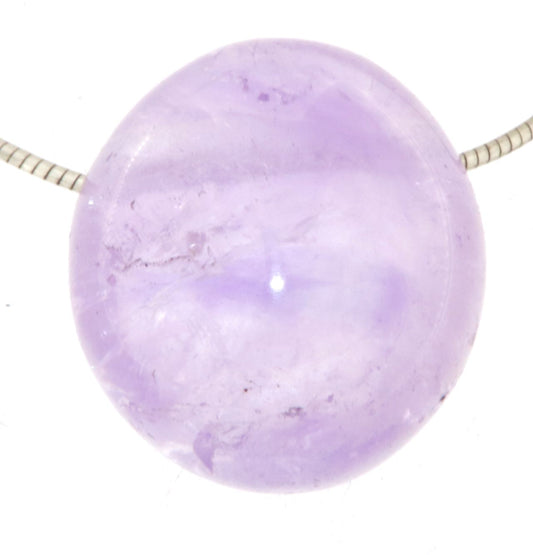 Amethyst Trommelstein Edelstein Schmuck Ketten Anhänger - A Qualität #2246