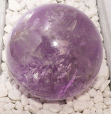 Amethyst Kugel 72mm - Handschmeichler - Auflagestein - Massagestein - 510g, poliert #6571
