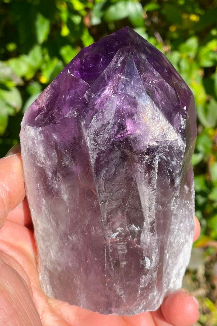 XL Amethyst Spitze Brasilien 592g - Amethystdruse - Kristall - A Qualität #6565