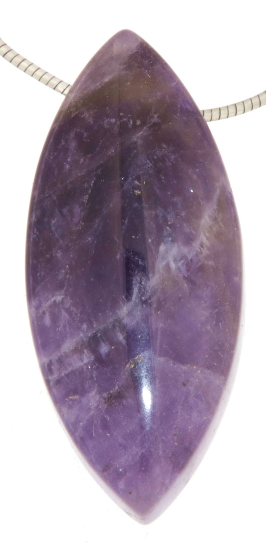 Amethyst Navetten Edelstein Schmuck Ketten Anhänger - A Qualität #6139