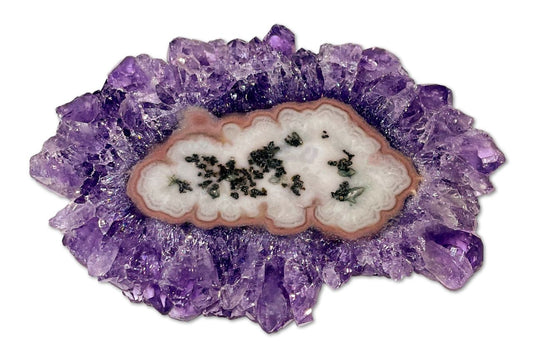 Amethyst Stalaktit Scheibe Uruguay 60g - Amethystdruse - AA Qualität #0615