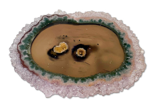 Amethyst Stalaktit Scheibe Uruguay 28g - Amethystdruse - AA Qualität #7123