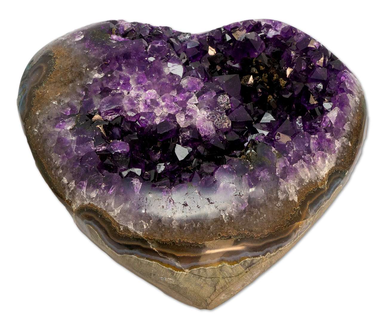 Herz Amethyst Druse Uruguay 1864g - Amethystdruse - A Qualität #0655