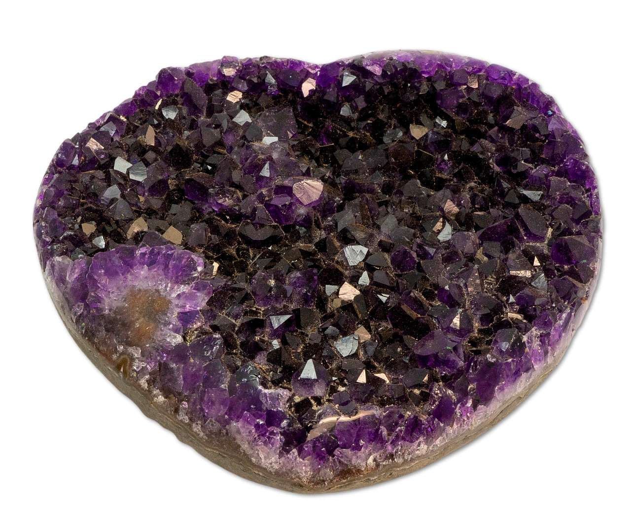 XL Herz Amethyst Druse Uruguay 1339g - Amethystdruse - A Qualität #0651