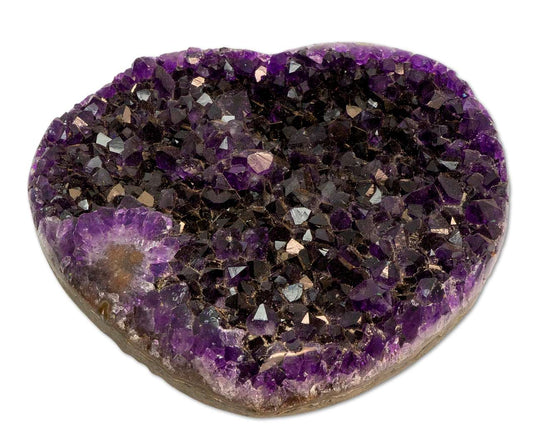 XL Herz Amethyst Druse Uruguay 1339g - Amethystdruse - A Qualität #0651