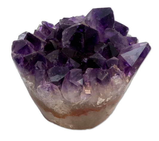 Amethyst Druse Cupcake Uruguay 486g - polierter Rand Amethystdruse - A Qualität #5972