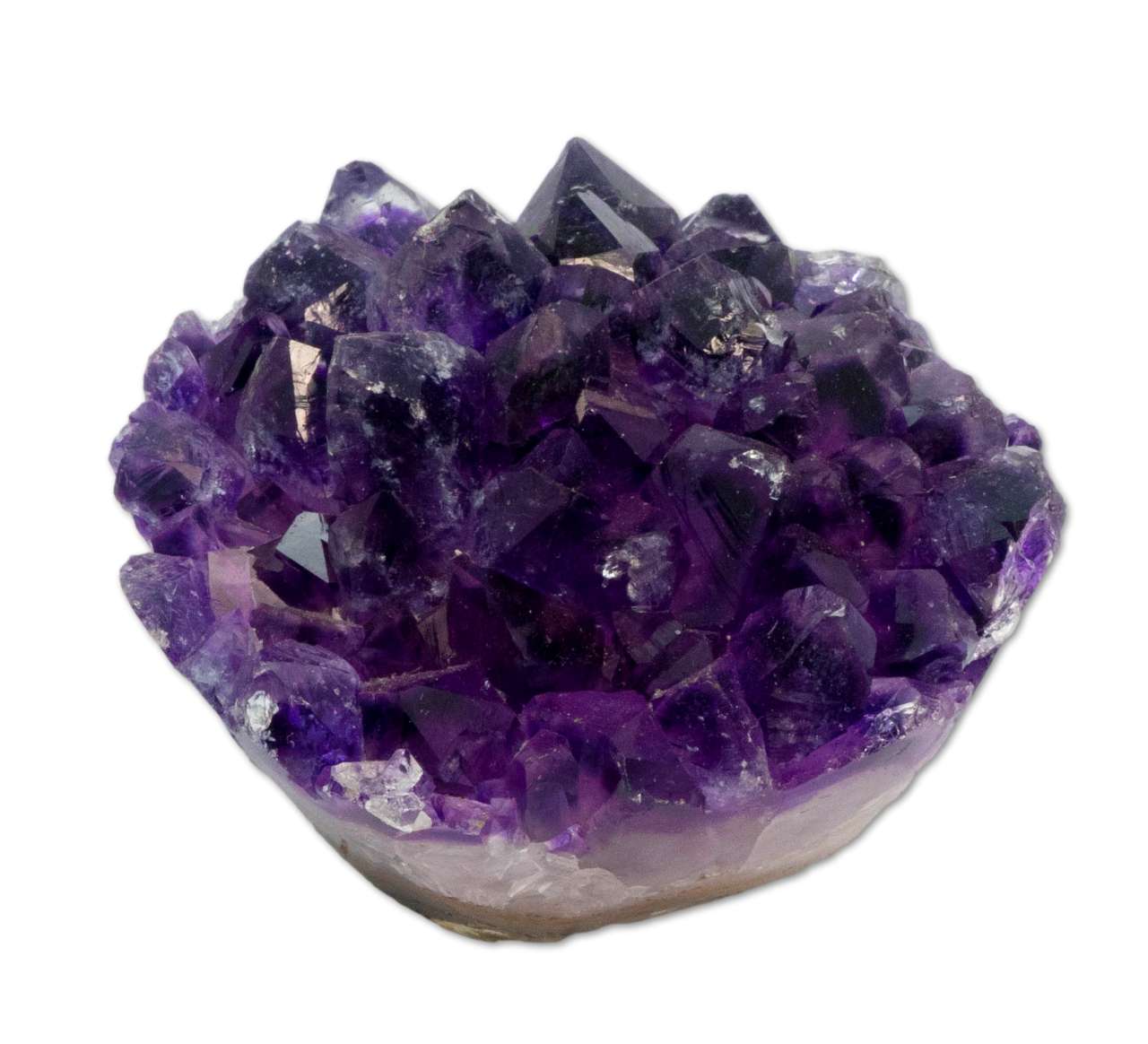 Amethyst Druse Cupcake Uruguay 383g - polierter Rand Amethystdruse - A Qualität #5977